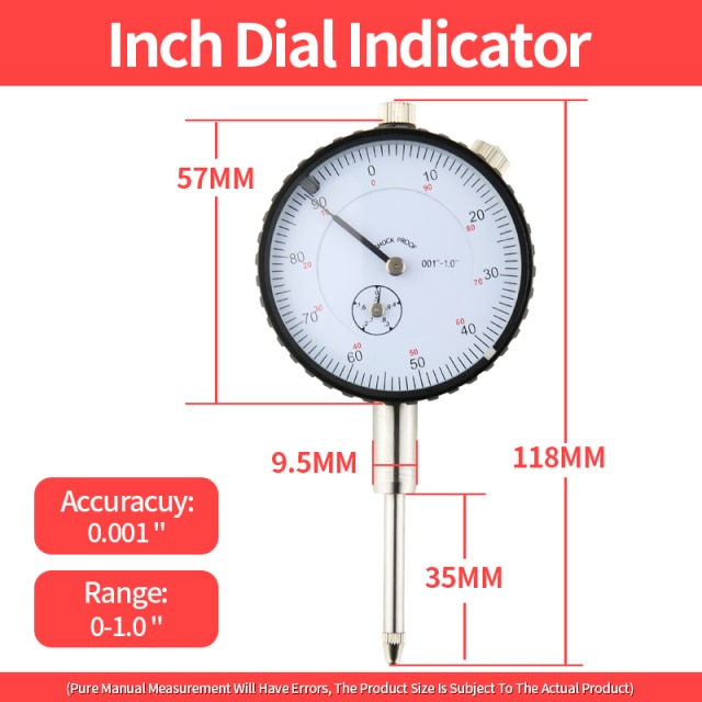 Dial Indicator Precision 0.01mm Dial Bore Gauge Indicator Micrometer - KiwisLove
