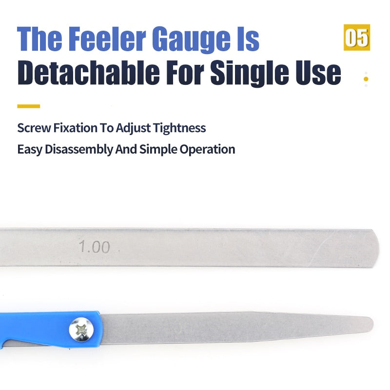 Inch Feeler Gauge Metric Thickness Wedges Gauge Valves Set Of Probes - KiwisLove