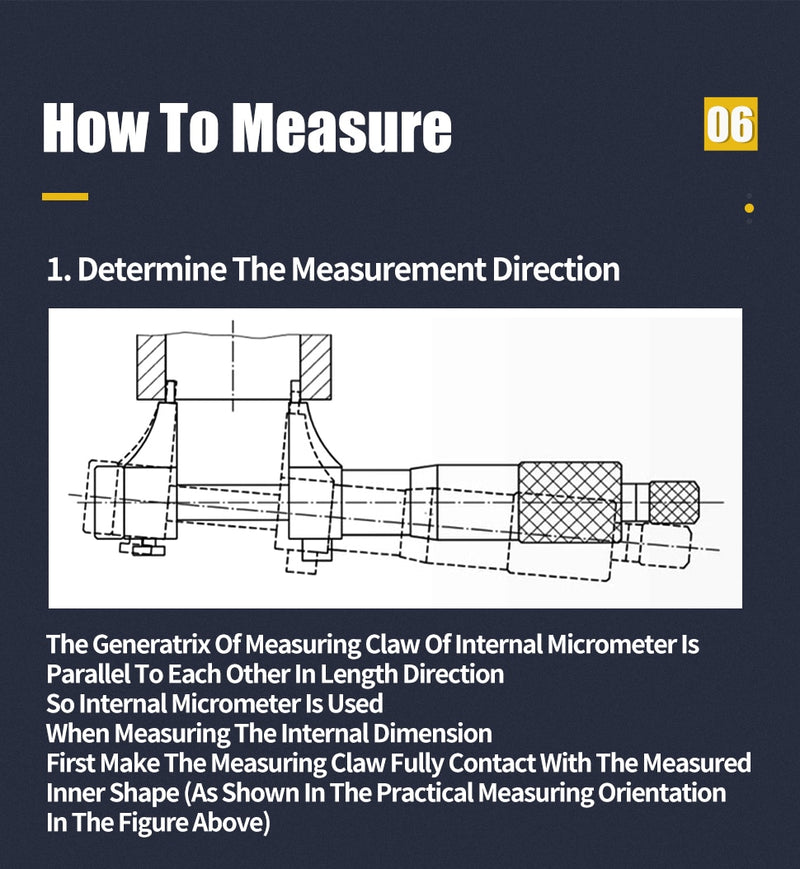 Inside Micrometer Internal Diameter Metric Screw Carbide Gauge Precision - KiwisLove