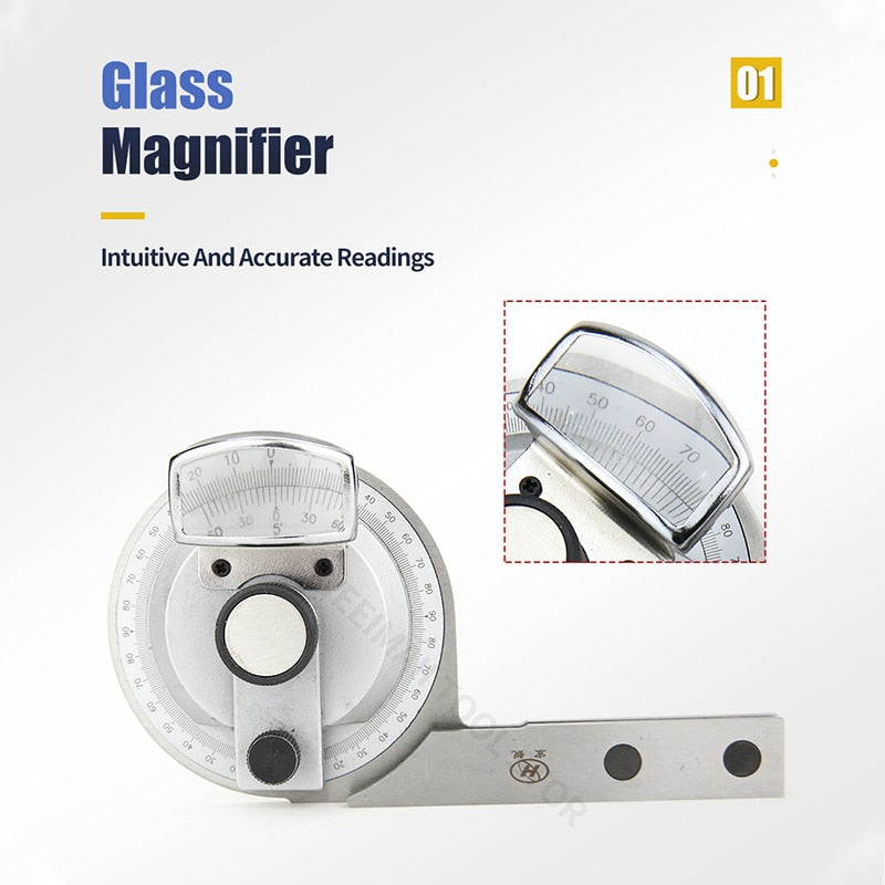 360 Degree Universal Angle Ruler Bevel Protractor Angle Measuring Instrument - KiwisLove