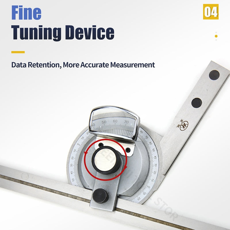 360 Degree Universal Angle Ruler Bevel Protractor Angle Measuring Instrument - KiwisLove
