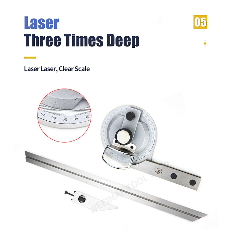 360 Degree Universal Angle Ruler Bevel Protractor Angle Measuring Instrument - KiwisLove