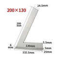 60 Degree Flat Edge  Carbon Steel Angle Ruler With Seat Oblique Angle Measuring - KiwisLove