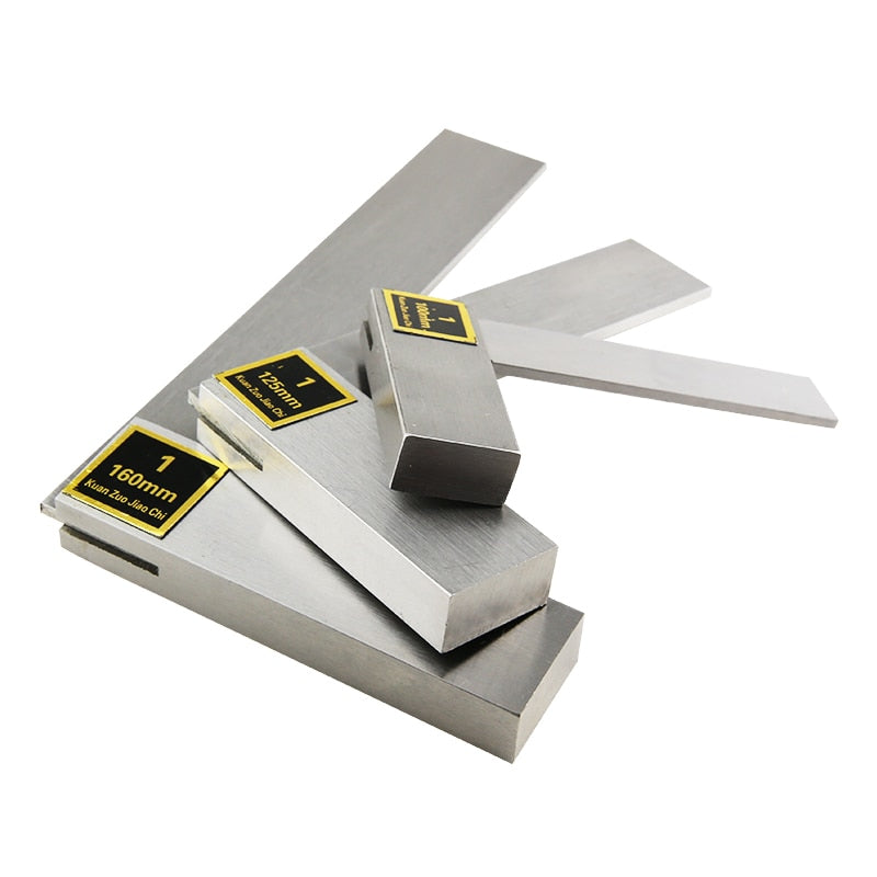 Wide Seat Square  Ruler Protractor Machinist Cutting Flat Set Carbon Steel - KiwisLove