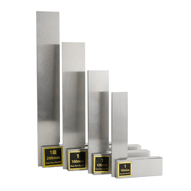 Wide Seat Square  Ruler Protractor Machinist Cutting Flat Set Carbon Steel - KiwisLove