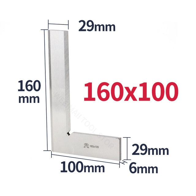 Knife Edge Square Ruler Measuring  Bladed Try Square  L-shaped  Set Squads Gauge - KiwisLove