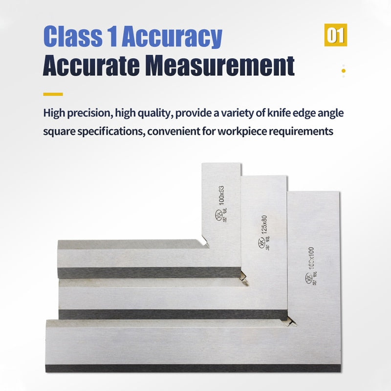 Knife Edge Square Ruler Carpenter Measuring Try Square Gauge - KiwisLove