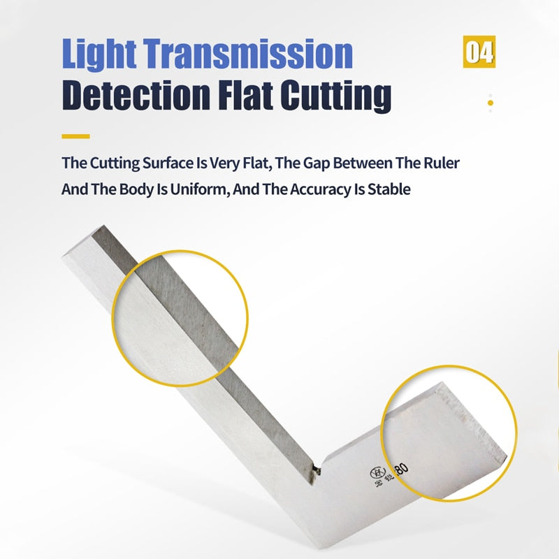 Knife Edge Square Ruler Carpenter Measuring Try Square Gauge - KiwisLove