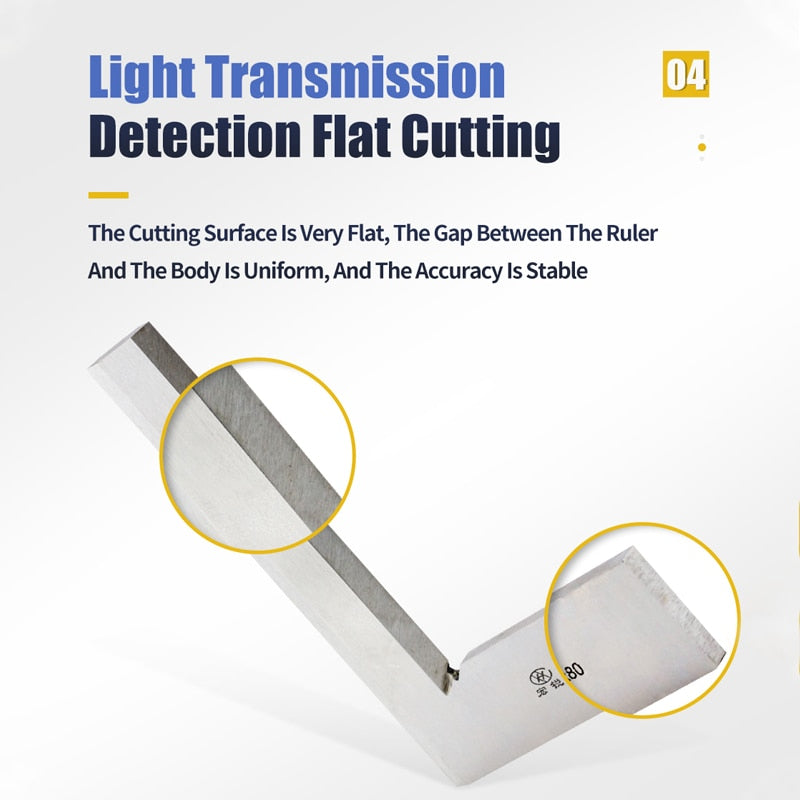 Knife Edge Square Ruler Carpenter Measuring Try Square Gauge - KiwisLove