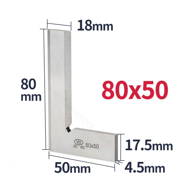 Knife Edge Square Ruler Carpenter Measuring Try Square Gauge - KiwisLove