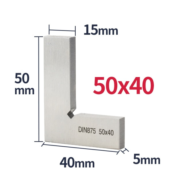 Flat Edge Square Ruler Metal Squares Carpentry Set-Square - KiwisLove