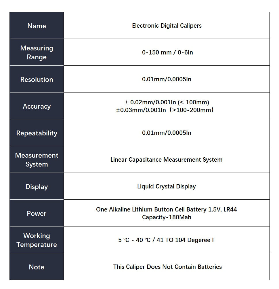Fraction Calipers Metal Digital Vernier Caliper Stainless Steel  Instruments - KiwisLove