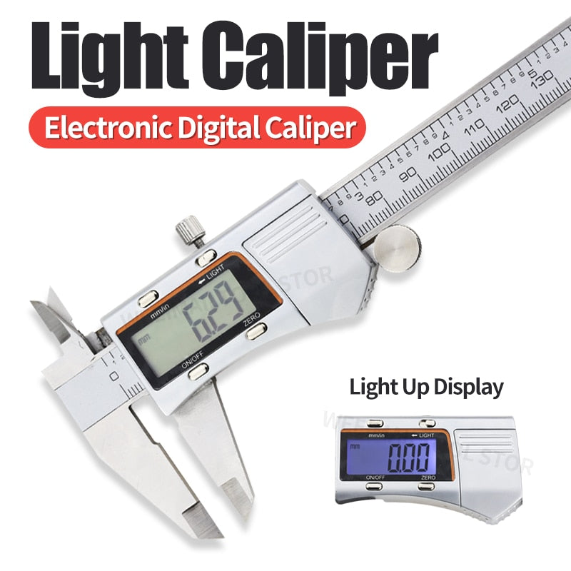 Light Caliper With Night Light Display Digital Metal Caliper Gauge - KiwisLove