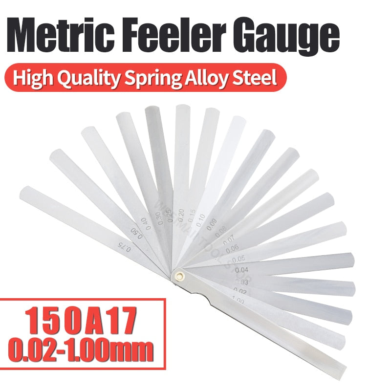 Length Metric Feeler Gauge Thickness Gage Set Blade Gap Filler Valve  Measurement Layout - KiwisLove