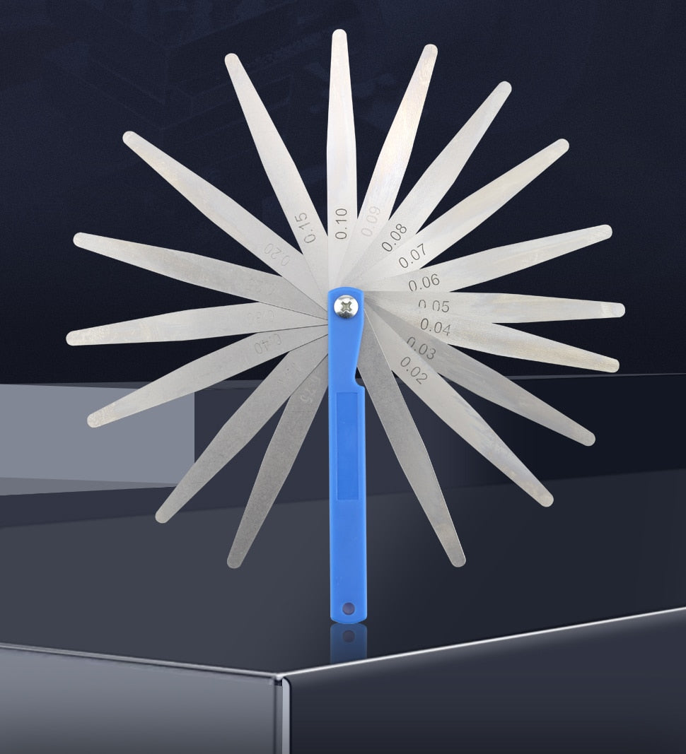 Length Metric Feeler Gauge Thickness Gage Set Blade Gap Filler Valve  Measurement Layout - KiwisLove