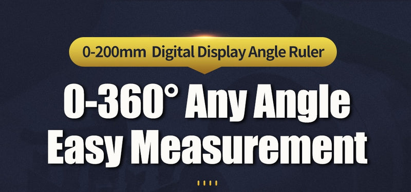 Digital Protractor Angle Ruler Metric Goniometer 360 Degree Stainless Steel - KiwisLove