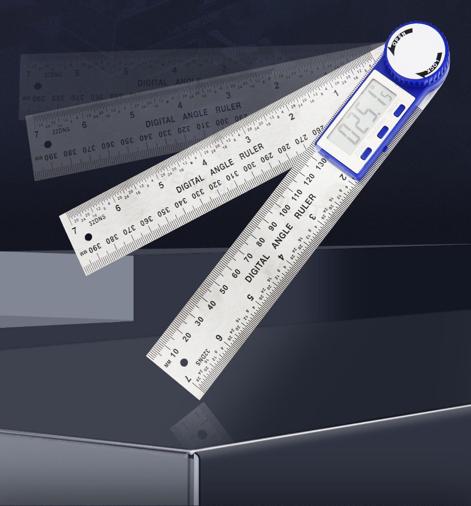 Digital Protractor Angle Ruler Metric Goniometer 360 Degree Stainless Steel - KiwisLove