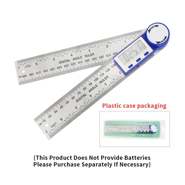 Digital Protractor Angle Ruler Metric Goniometer 360 Degree Stainless Steel - KiwisLove
