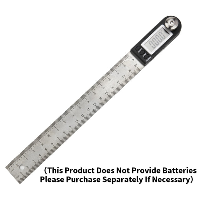 Digital Protractor Angle Ruler Metric Goniometer 360 Degree Stainless Steel - KiwisLove