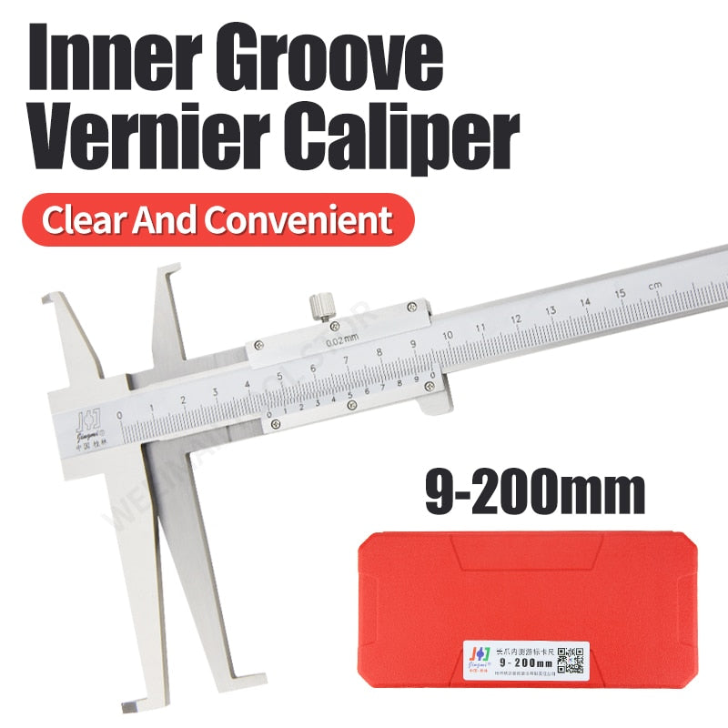 Inside Groove Vernier Caliper Stainless Steel Long Double Claw Internal Groove - KiwisLove