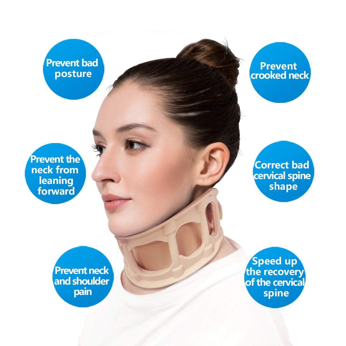 Brace For Neck Pain Cervical Collar For Neck Surgery Rehabilitation Supporter With Pad - KiwisLove