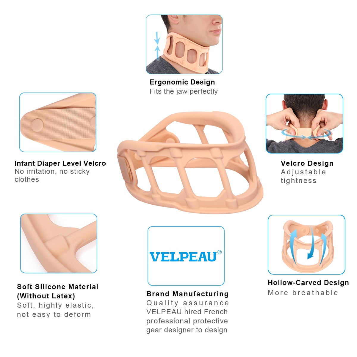 Brace For Neck Pain Cervical Collar For Neck Surgery Rehabilitation Supporter With Pad - KiwisLove