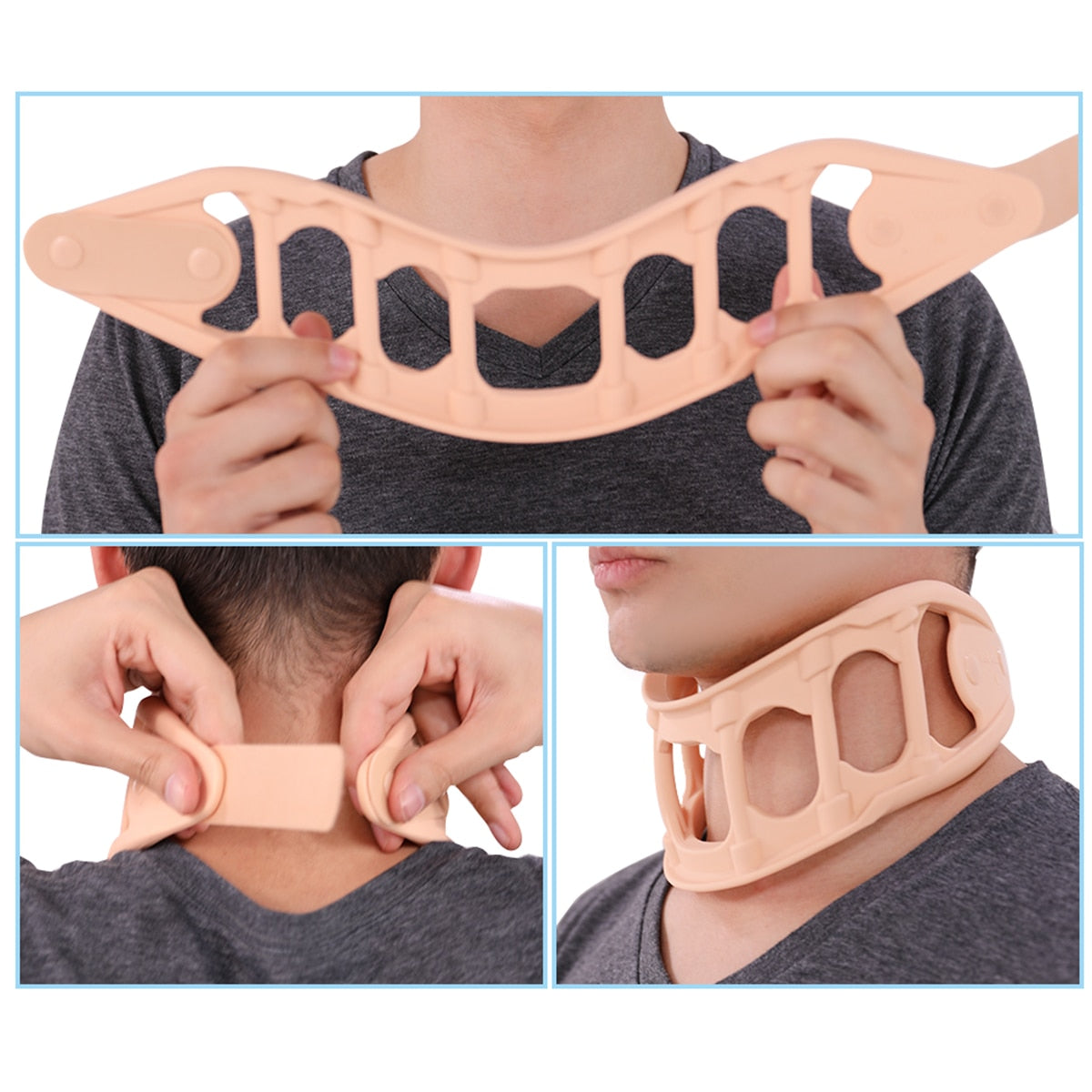 Brace For Neck Pain Cervical Collar For Neck Surgery Rehabilitation Supporter With Pad - KiwisLove