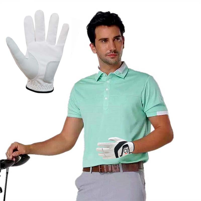 5 pcs Premium Cabretta Leather Golf Gloves Men Left Right Hand Rain Grip - KiwisLove