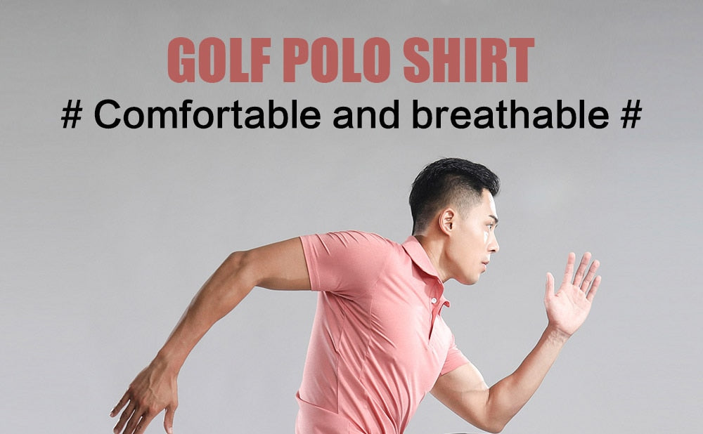 Golf Wear High Quality Business Golf Shirt Men's T-shirt Sportswear Top Golf Shirt Feather Jersey Fitness Wear - KiwisLove