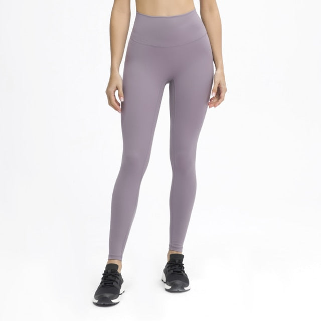 25 Inch Inseam No Front Seam Women Yoga Leggings Buttery Soft Workout Tights Pants - KiwisLove
