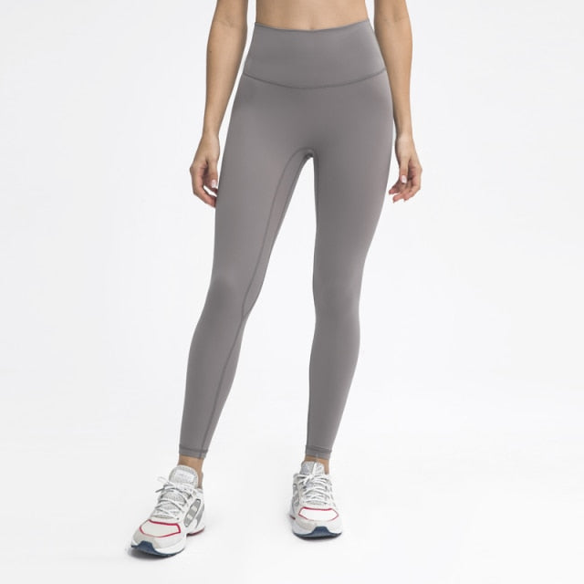 25 Inch Inseam No Front Seam Women Yoga Leggings Buttery Soft Workout Tights Pants - KiwisLove