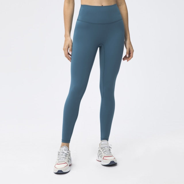 25 Inch Inseam No Front Seam Women Yoga Leggings Buttery Soft Workout Tights Pants - KiwisLove