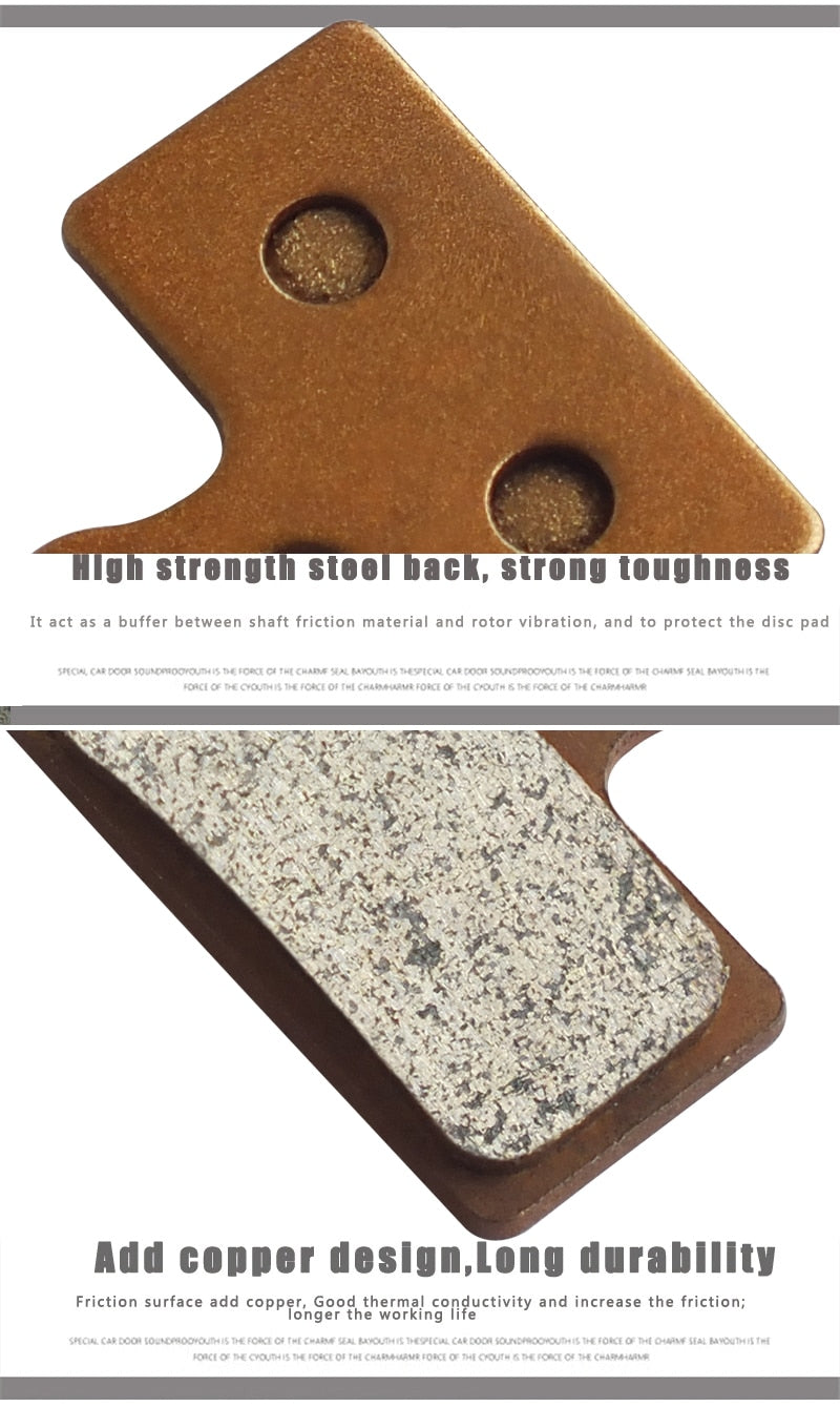 2 Pair （Sintered MTB Bicycle Bike Disc Brake Pad  SHIMANO SRAM AVID ZOOM FORMULA MAGURA Hayes - KiwisLove