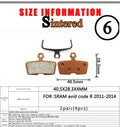 2 Pair （Sintered MTB Bicycle Bike Disc Brake Pad  SHIMANO SRAM AVID ZOOM FORMULA MAGURA Hayes - KiwisLove