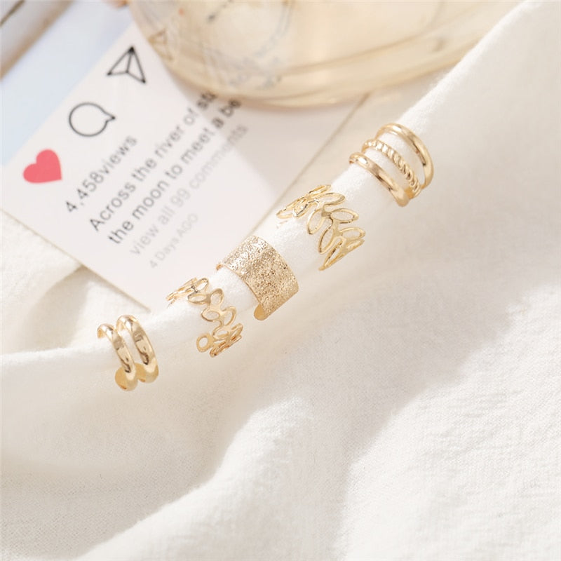 17KM Ear Cuff Non-Piercing Ear Clips Fake Cartilage Earrings Clip Earrings - KiwisLove
