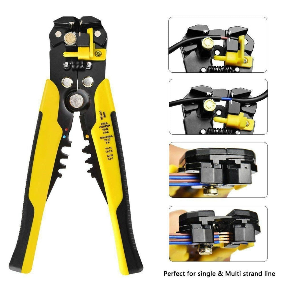 Crimper Cable Cutter Automatic Wire Stripper Multifunctional Stripping Tools - KiwisLove