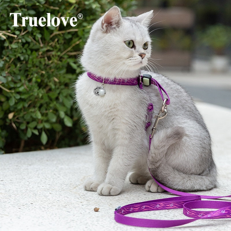 TRUELOVE CAT HANRNESS and LEASH SET TLH3911 - KiwisLove