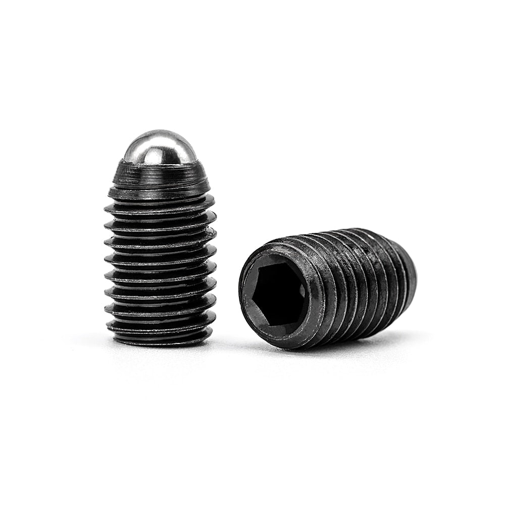 NINDEJIN Hex Hexagon Socket Ball Point Screw Carbon Steel Spring Plunger - KiwisLove