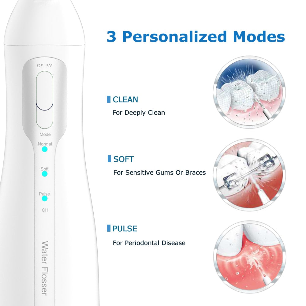 Mornwell Water Flosser Oral Irrigator  Portable Dental water jet - KiwisLove