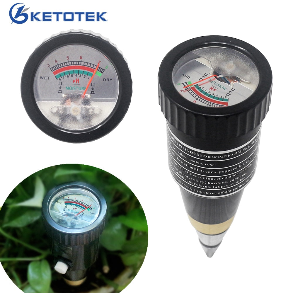 High Sensitivity 2 in 1 Pen Type PH Meter Soil Acidity Meter Soil Moisture Monitor for Garden PH Tester Hygrometer - KiwisLove