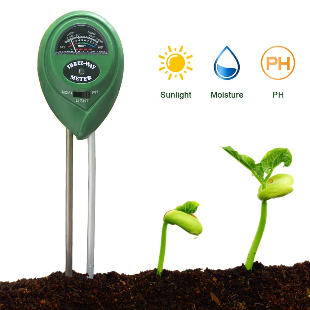 3/1 in 1 Soil PH Meter Moisture Light PH Tester Digital Soil Analyzer Detector for Garden Plant Flower Hydroponic Garden Tool - KiwisLove