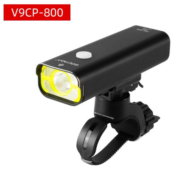 Gaciron Bicycle Headlight 800Lm Eye Friendly Daylight Tone XPL2 Bead 5 Modes 2500mAH Alloy Housing USB Charge LED Torch Lantern - KiwisLove