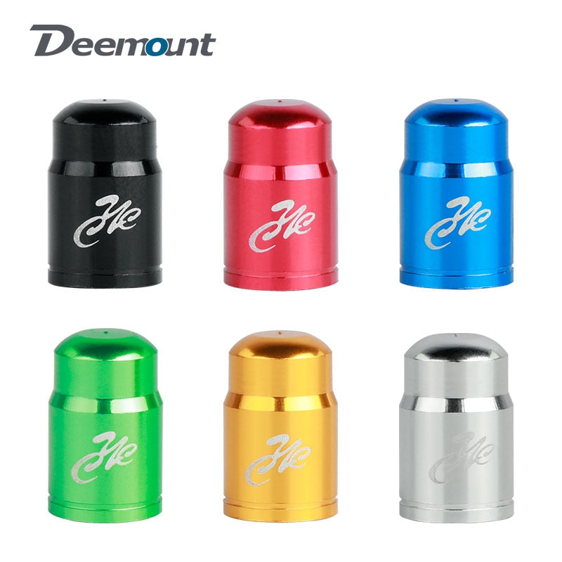 Deemount 4PCS Bicycle Valve Cap Optional Schrader A/V Presta F/V CNC-machined Alloy Anodized Nipple Cover Rustic Free - KiwisLove