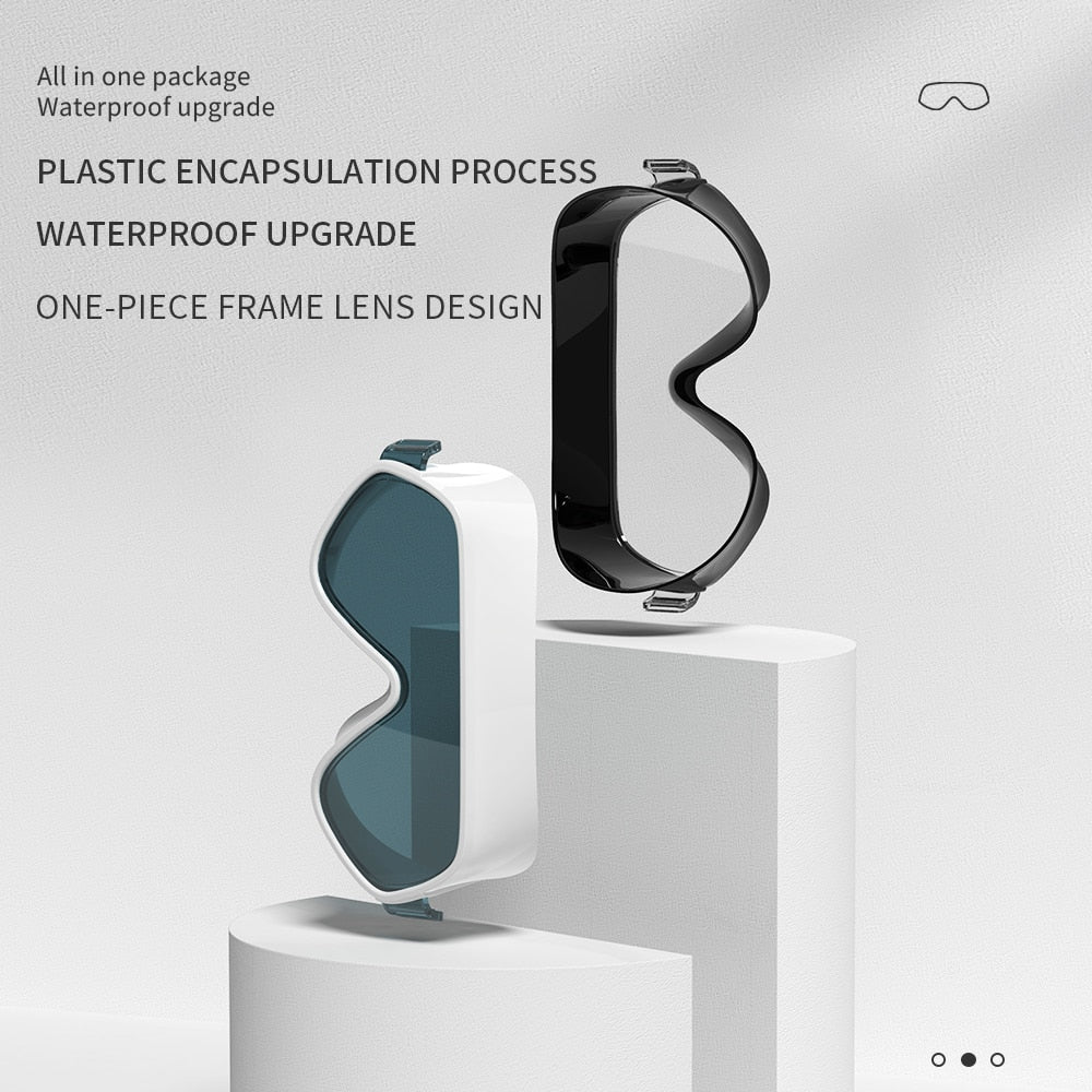 Professional Swimming Goggles Big Frame Anti-fog Anti-UV Men Women - KiwisLove