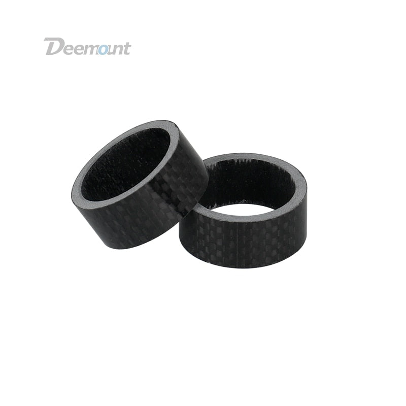 Deemount Glossy Bicycle Headset Spacers Fork Stem Carbon Fiber Washers 3/5/10/15/20/30mm Rings for 28.6mm 1 1/8" Post - KiwisLove