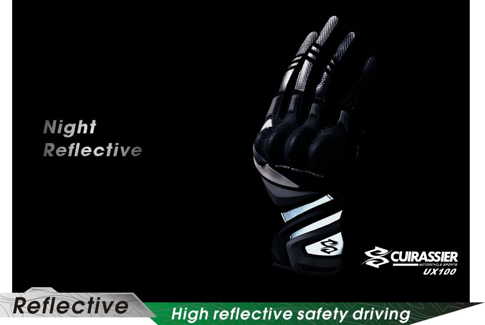 Cuirassier Motorcycle Gloves Durable Touch Screen Night Reflective Motocross Motorbike Biker Racing Car Riding Moto Gloves Men - KiwisLove