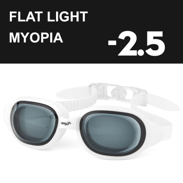 COPOZZ Myopia -1.5 to -7 Swimming Goggles Professional Anti fog Glasses - KiwisLove