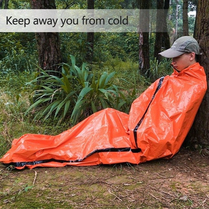Emergency Sleeping Bags Thermal Emergency Blankets Ultralight Survival Waterproof Bivy Sack Multi Survival Gear Hiking,Camping - KiwisLove