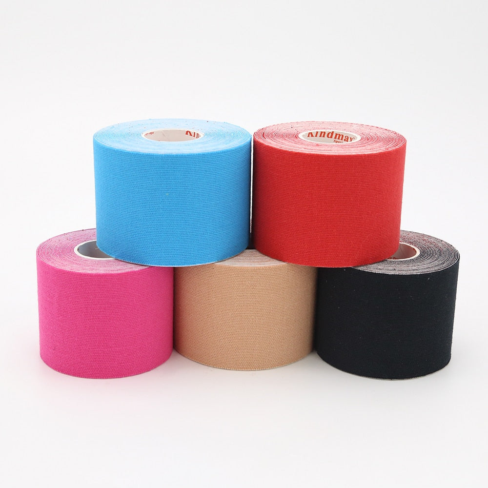 Kindmax Top Rayon Fibers Artificial Cotton Kinesiology Tape Roll Elastic Sports Tape for Knee Elow Shoulder Muscle Pain Relief - KiwisLove