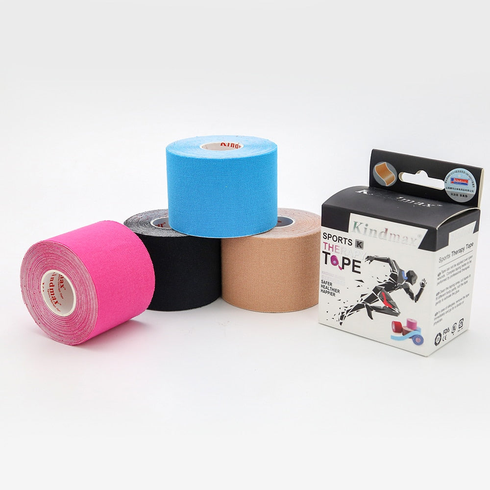 Kindmax Top Rayon Fibers Artificial Cotton Kinesiology Tape Roll Elastic Sports Tape for Knee Elow Shoulder Muscle Pain Relief - KiwisLove